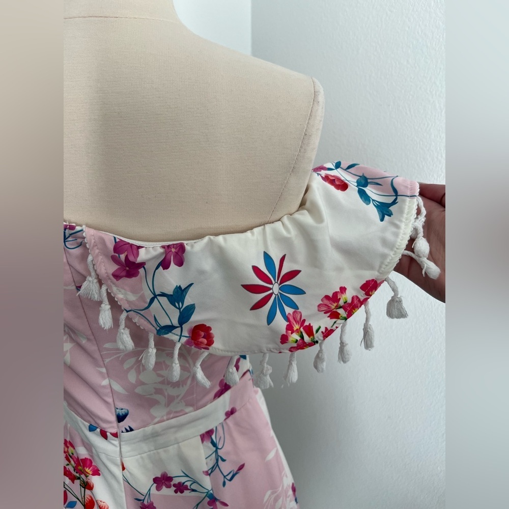 Pink Floral Romper - Picture 5 of 10